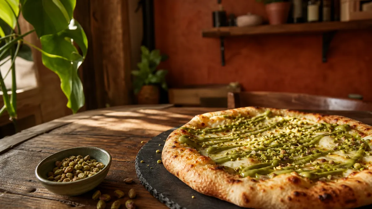 Pista and pistachio : l'art de la pizza à la pistache