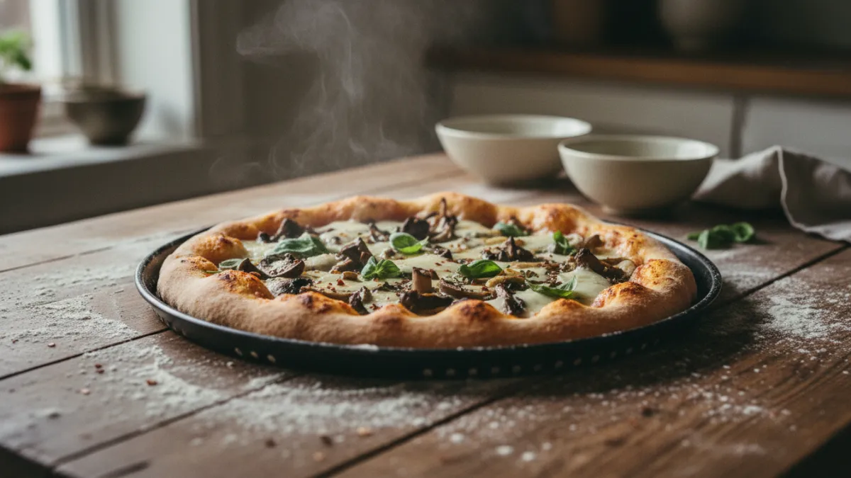 Pizza aux champignons : le secret pour une pâte croustillante
